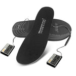 LinkMejor Batteries Heated Shoe Insoles Feet Warm Sock Pad Mat Electrically Heating Insoles Washable Warm Thermal Insoles Unisex
