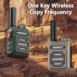 LinkMejor AR-63 Mini Walkie Talkie Wireless Copy Frequency Long range Type-C Charger for Hotel Business Two Way Radio