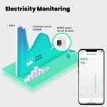 LinkMejor WM-AXA1-TW-E2S WiFi Smart Switch 80A Load Remote Control LED Display Fire Retardant Housing Energy Monitoring