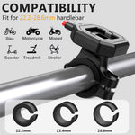LinkMejor Bicycle Mobile Phone Holder for 4.7-7.0 inches Universal Waterproof Shock Absorber Multi-Functional Storage Bag Handlebar Stand for Outdoor MTB Motorcycle Navigation Riding