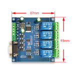 LinkMejor RS232/TTL UART Modbus LinkMejor 4 Ch Relay Module Communication 4-Channel 7-24V Relay Module