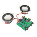 DIY Dual Channel Stereo Bluetooth Speaker Kit 3W Audio Output Transparent Acrylic Shell MH-M18 Bluetooth Module DC5V Soldering Assembly Electronic Components