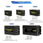 LinkMejor Solar Power Inverter Modified Sine Wave 600W-5000W 12V / 24V EU Plug for Outdoor Work Camping Trip