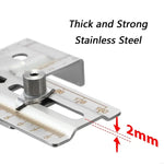 LinkMejor Stainless Steel Drawers Handle Locator Jig Woodworking Hardware Drilling Guide for Cabinet Doors Handle Installation