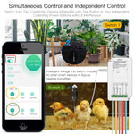 MS-103 Tuya WiFi Smart Temperature Humidity Switch Module Sensor Dual Relay Output Smart Life App Wireless Controller Work with Alexa Google
