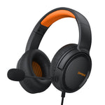 LinkMejor BG02 Gaming Headset Wired Headphones with Microphone Titanium 50mm Drivers 3.5mm Wired Connection Headphones
