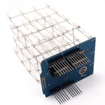 4X4X4 Blue LED Light Cube Kit 3D LED DIY Kit For Arduino Smart Electronics Led Cube Kit