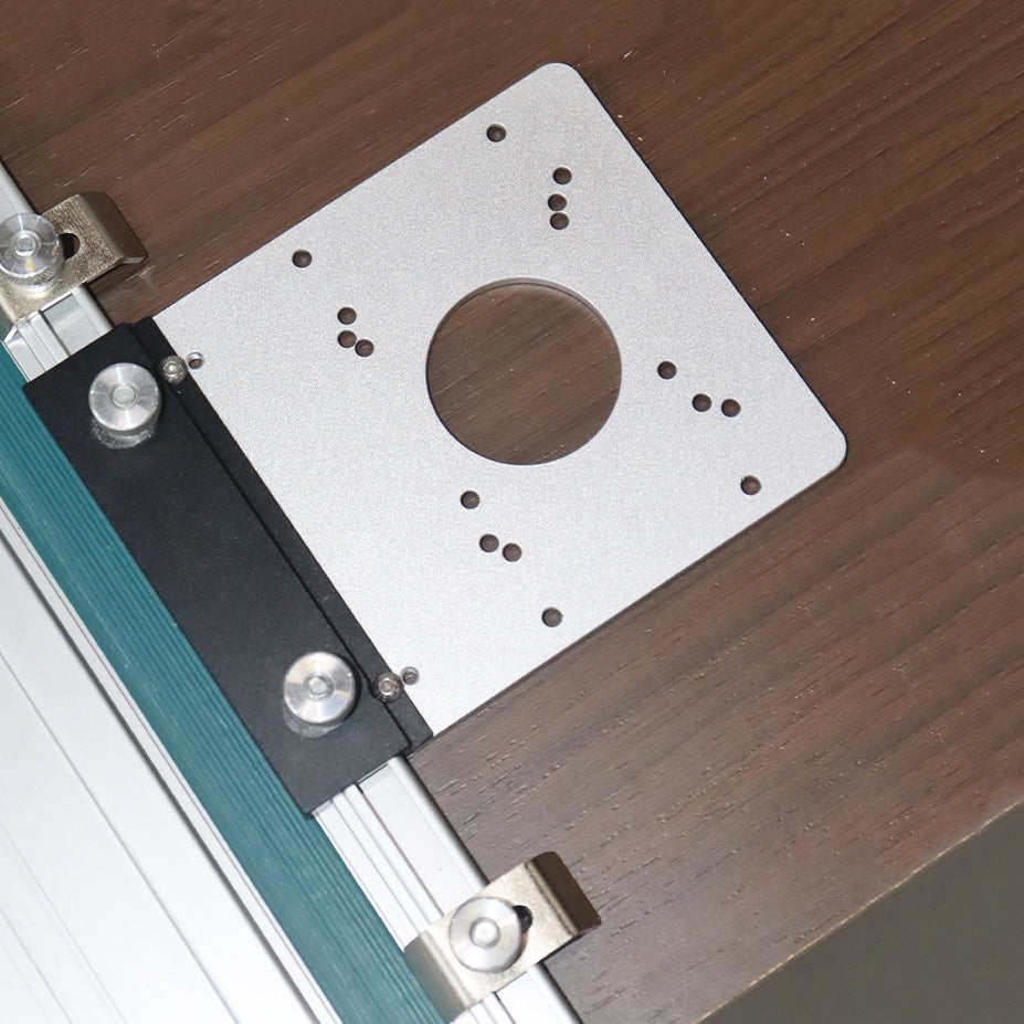 LinkMejor Square Guide Rail Router Base Plate for Fixed Base Trim Routers Compatible with Mαkita Festool Track Saw Guide Rails