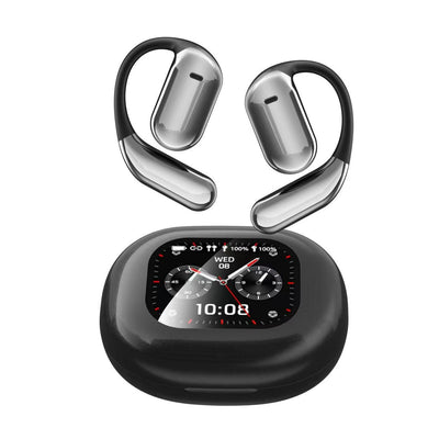 YYK-Q16PRO Wireless bluetooth 5.4 Earbuds AI Translation Earphone Touch Screen 360° Surround Stereo ENC Call Noise Cancelling 40H Playback Flexible Earhooks Sports Headphones