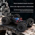 YH Toys YH16001 PRO RTR 1/16 2.4G 4WD 70km/h Brushless RC Car High Speed Off-Road Monster Truck LED Light Remote Control Vehicles Models Metal Diff Drive Shaft Toys