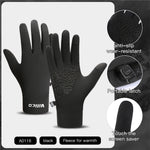LinkMejor 1 Pair of Warm Winter Gloves Men Women Outdoor Sports Touchscreen Non-Slip Cycling Gloves Thin Edition with Velvet-L/XL