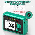 FY511D Earth Resistance Tester 0~2kΩ Range 600V Voltage Measurement High Accuracy LCD Backlit Screen Grounding Rods Portable Electric Testing Equipment
