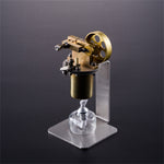 LinkMejor QX-M-ZQJ-06 Mini Copper Boiler Steam Engine Stirling Engine Model Physics Experiment Science Discovery Production Invention Gift Collection Toys