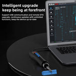 T208 Mini Electric Soldering Iron LCD Screen Adjustable Temperature 100W Portable Soldering Station USB Communication Programmable Welding Tools Micro Soldering PCB CPU IC Electronics Maintenance