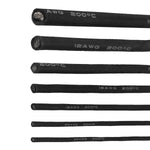 LinkMejor 5 Meter Black Silicone Wire Cable 10/12/14/16/18/20/22AWG Flexible Cable