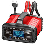 LinkMejor 12V 15A / 24V 5A 300W Battery Charger Lead-Acid AGM GEL LiFePO4 Tester Smart Pulse Repair Tools for Car Motorcycle Boat