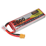 LinkMejor 11.1V 2600mAh 100C 3S LiPo Battery XT60 Plug for RC Drone