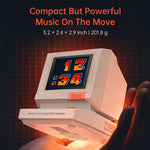 LinkMejor MiniToo Retro bluetooth Speaker Portable Pixel Display Music Box Retro Computer Style Speaker Gift