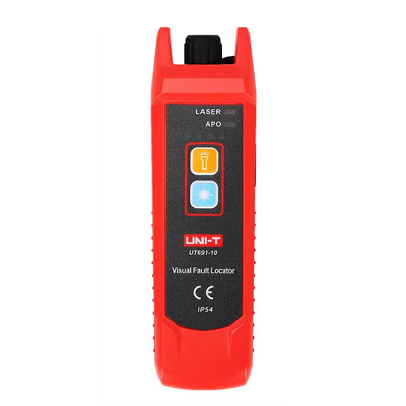 LinkMejor UT691-10 Visual Fault Locator 10mW Laser Output 8-10km Fiber Range LED Flashlight USB Rechargeable Fiber Tester