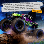 LinkMejor C8830 RTR 1/18 2.4G 4WD RC Car Off-Road Climbing Truck Full Proportional Control LED Light All Terrain Large Foot Dual Motors High Speed Vehicles Models Toys