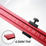 Thickened Aluminum Plate Positioning Block Limited Positioning Measure Multifunctional Woodworking Aluminum Alloy Ruler Scale