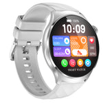 MT600 1.56-inch AMOLED Display ECG+PPG Voice Assistant One-click Micro Physical Examination bluetooth Call Heart Rate Blood Pressure Blood Oxygen Monitor Sleep Monitoring SOS Call Multi-sport Modes IP67 Waterproof Smart Watch