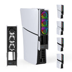 LinkMejor LinkMejor-P5228 for PS5 Pro/PS5 Slim Console Rear Cooling Fan with RGB Light Intelligent Temperature Control Dissipation Fan