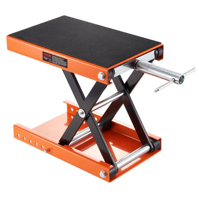 1100lbs Motorcycle Scissor Jack Lift 499.5 kg Wide Deck Hoist Stand for ATVs Bike