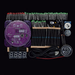 LinkMejor® DIY DS1302 Light Control Rotation LED Electronic Clock Kit Music Alarm Clock With Housing Description Download Instruction