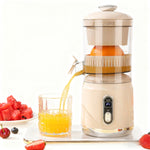 Comfook Cordless Portable Citrus Juicer Lime Lemon Squeezer with Pulp Separation 600ML Large Capacity 3 Adjustable Speeds 1300mAh Battery