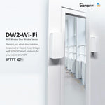 LinkMejor DW2-WiFi Wireless Security Window Door Sensor Home Sercurity Alarm History Records Check Work With eWeLink APP Support LinkMejor Devices IFTTT