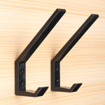 2pcs Helmet Holder Hook Jacket Bags Wall Mount Cloth Display Rack Hanger