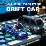 LinkMejor E90-E94 RTR 1/64 2.4G 4WD Mini Drift RC Car Desktop Race LED Light Two Speed Full Scale Remote Control High Speed On-Road Racing Miniature Vehicle Model Boys Gifts Toys