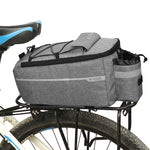 LinkMejor Bicycle Rear Seat Bag Waterproof Pannier Trunk Bags Back Rack Rear Seat Bag Multifunctional Cycling Luggage Shoulder Handbag