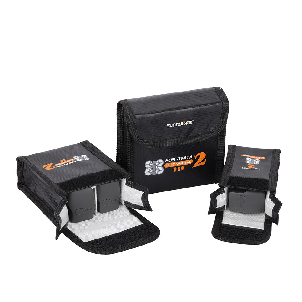 For Avata 2 Battery Explosion-proof Safety Storage Bag Cover Shockproof Case Flame Retardant Fireproof Guard Protection Bag