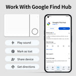 Google Smart Card Tracker for Find My Device Android Phone Wallet Keys Long Battery Wireless Charging Anti-Loss Locator