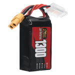 LinkMejor 3S 11.1V 1300mAh 30C 14.43Wh LiPo Battery XT60 Plug for RC Drone FPV Racing