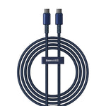 Baseus Tungston Gold Series 5A 100W Type-C to Type-C Cable Fast Charging Data Transmission Tinned Copper Core Line 1M Long for iPhone 15 15 Pro for Huawei Mate60 Pro for Xiaomi 14pro for Samsung Galaxy ZFlip4