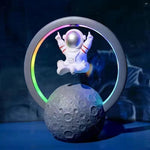 Magnetic Levitating Astronaut LED Night Light RGB Atmosphere Lamp With Music Player Bluetooth Speaker Table Lamp Room Decor Gift