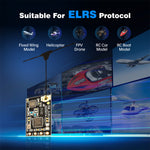 LinkMejor CR8 2.4GHz ELRS 0.8g Ultra Lightweight Long Range Low Latency Nano Receiver for FPV Racer Drone RC Airplane Helicopter