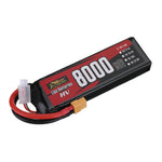 LinkMejor Power 7.4V 8000mAh 60C 2S LiPo Battery XT60 Plug for RC Drone