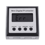 Drillpro Stainless Steel 360 Degree Mini Digital Protractor Inclinometer Electronic Level Box Magnetic Base Measuring Tools