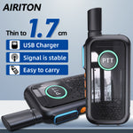 LinkMejor AI-T3 Thin Walkie Talkie 1.7cm Easy Carry Pocket Radio Accept UHF400-470MHz USB Charging Long Range Ham Radio