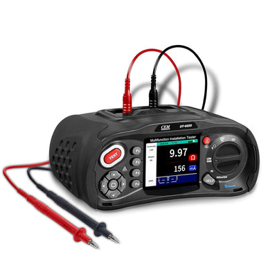 LinkMejor DT-6650 Multifunction Installation Tester 3.5 Inch TFT Color LCD IP67 Safety Voltage Insulation Resistance Earth Resistance USB Bluetooth