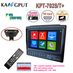 KPT-702ST+AHD Spectrum Satellite Finder DVB-S2/T2/C 7-inch Signal Strength Meter USB HDMI AV Rechargeable Battery