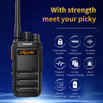 Chierda CD3107 Long Range Walkie Talkies UV Dual Band Two Way Radio 4000mAh Type-C Charging Anti Interference Secure Communication Transceiver Ham Radios