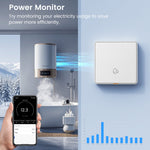 LinkMejor 20A 4000W WiFi RF433 Smart Switch For Hot Water Heater AI Assistant Tuya Wall Switch Power Monitor Voice & APP Remote Control Work With Alexa Google Home