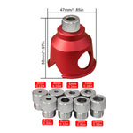 LinkMejor 3-10mm Doweling Jig Drill Guide 90 Degree Straight Hole Positioner with 8 Steel Bushings Accurate Woodworking Tool
