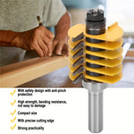 LinkMejor Carbide Finger Joint Router Bit 1/2 Inch / 8MM / 12MM Shank Rust Resistant Woodworking Tool for Precise Milling Compatible with Chainsaw