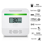 EcoSafe Compact Carbon Monoxide Sensor Lightweight Portable Safety Alert Device Digital Reading Travel Essential for Home Kitchen RV Car Hotel